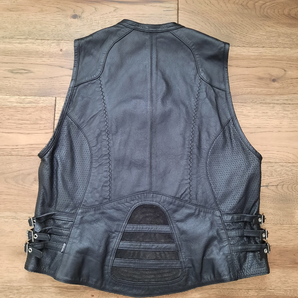 ICON Genuine Leather Vest - Picture 12 of 16